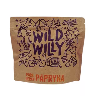 WILD WILLY Pork Jerky Papryka - paprykowa suszona wieprzowina - 100 g