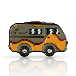 Pin metalowy - Van on the road again - PINSTORY