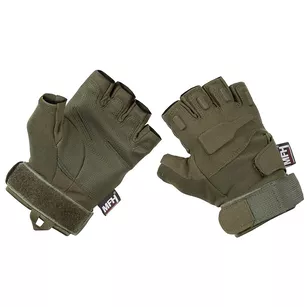 MFH Tactical Gloves Pro Fingerless - rękawice taktyczne bez palców - green