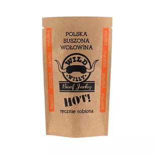 WILD WILLY Beef Jerky Papryka Hot 30 g - suszona wołowina Papryka hot!