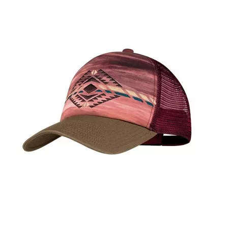 BUFF Trucker Cap Sykora Maroon - czapka z daszkiem siatkowa