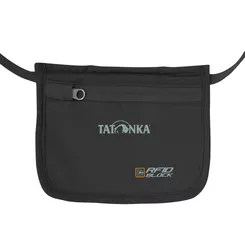 TATONKA Skin ID Pocket RFID Block - Black - ukryta saszetka na szyję