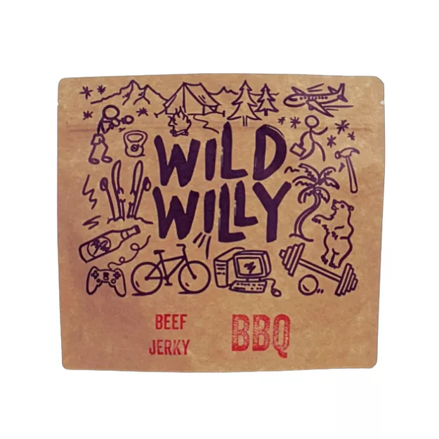 WILD WILLY Beef Jerky BBQ 100 g - suszona wołowina BBQ