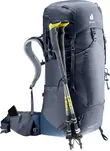 DEUTER Aircontact Lite 50+10 - black-marine - Lekki plecak trekkingowy