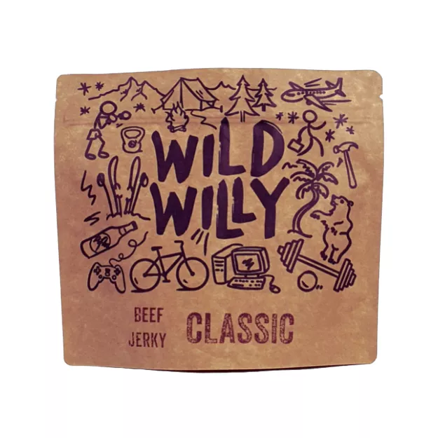 WILD WILLY Beef Jerky Classic 100 g - klasyczna suszona wołowina