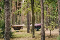 LESOVIK Heksa - płachta biwakowa nad hamak, tarp - Burgundy Ron