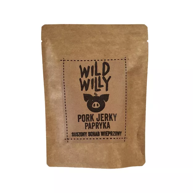 WILD WILLY Pork Jerky Papryka - paprykowa suszona wieprzowina - 30 g