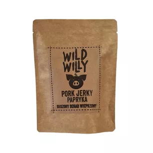 WILD WILLY Pork Jerky Papryka - paprykowa suszona wieprzowina - 30 g