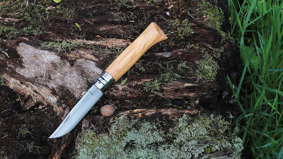 Nóż rozkładany Opinel 8 Olive Wood - Sklep turystyczny i składnica  harcerska